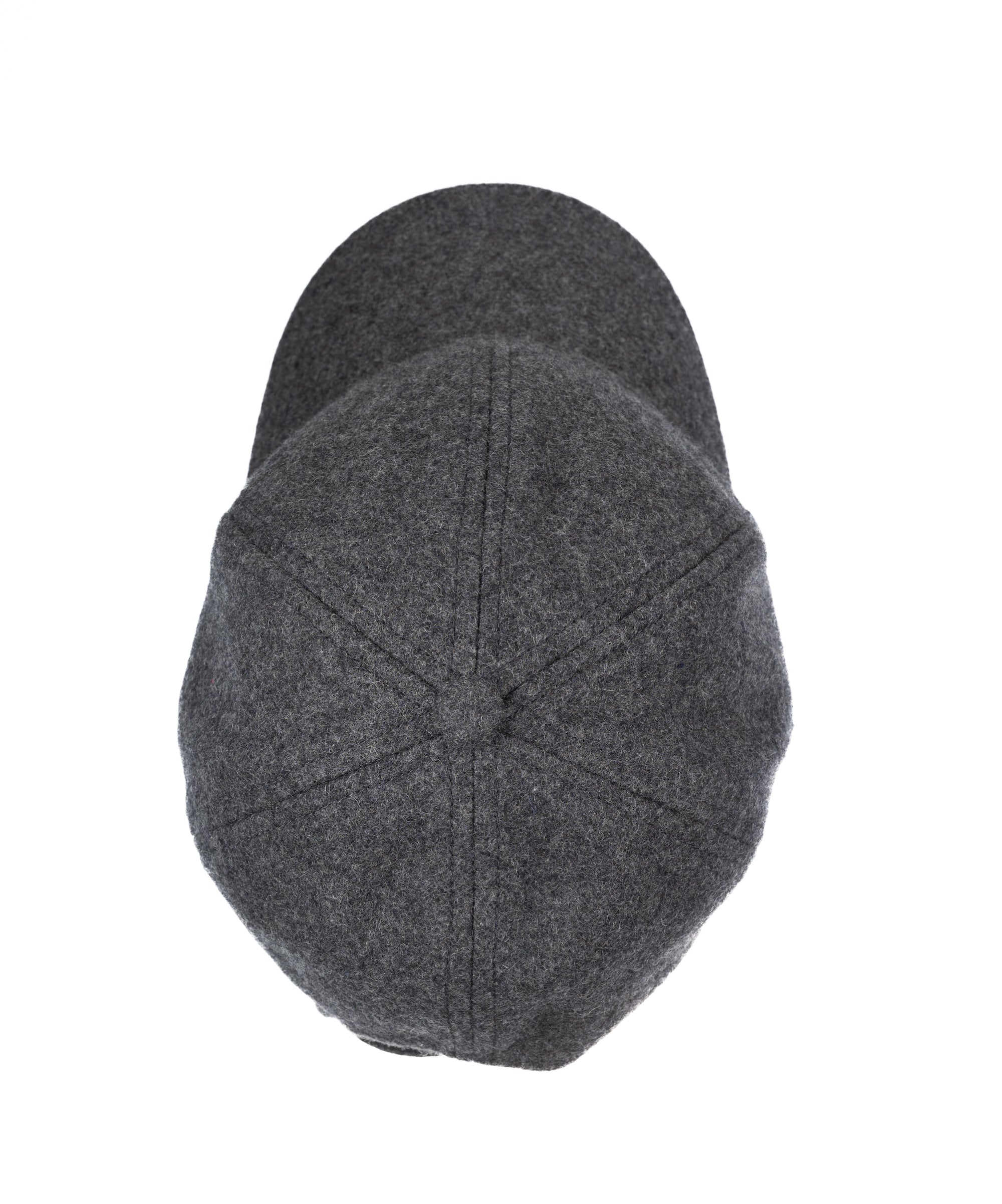 Baseball Melton cap in grey