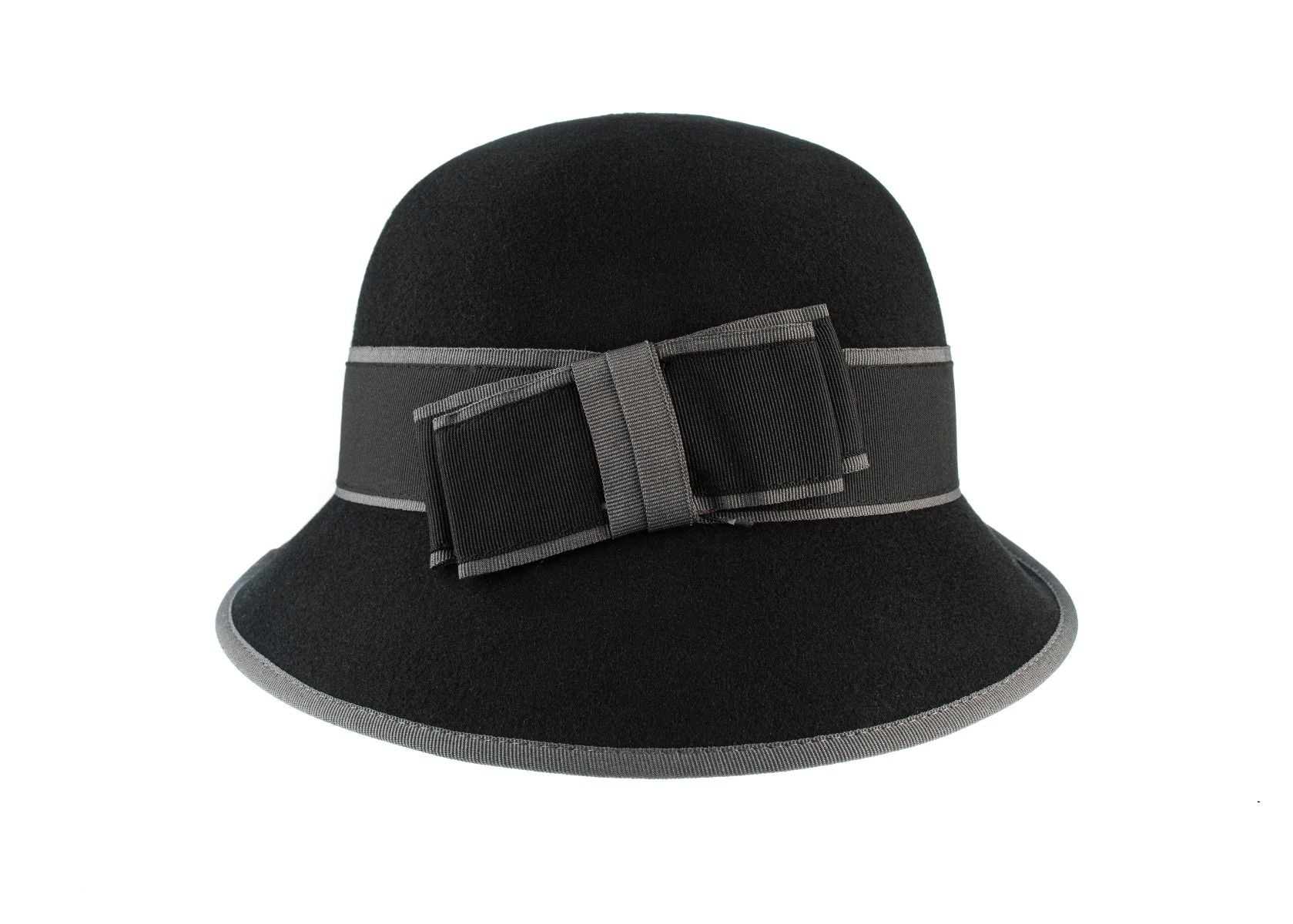 Susi Wide Brim Downton Cloche - One Size