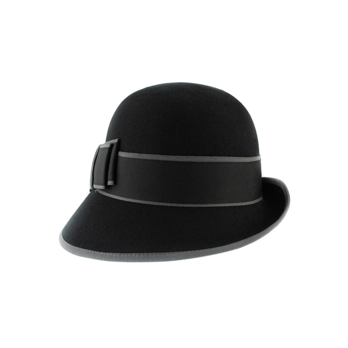 Susi Wide Brim Downton Cloche - One Size