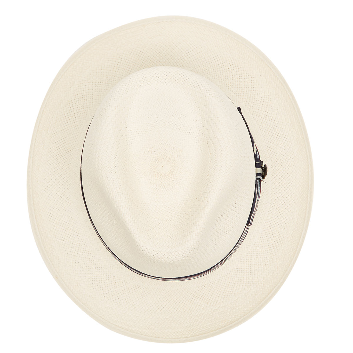 Classic Preset Panama Hat With No1 Regimental Band & Cream Binding