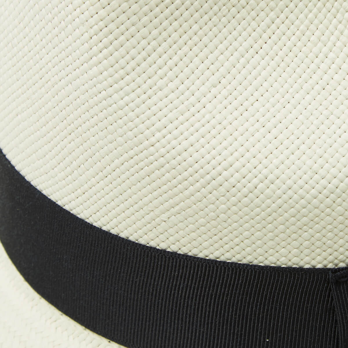 Superfine Preset Panama Hat With Navy Band & Cream Binding