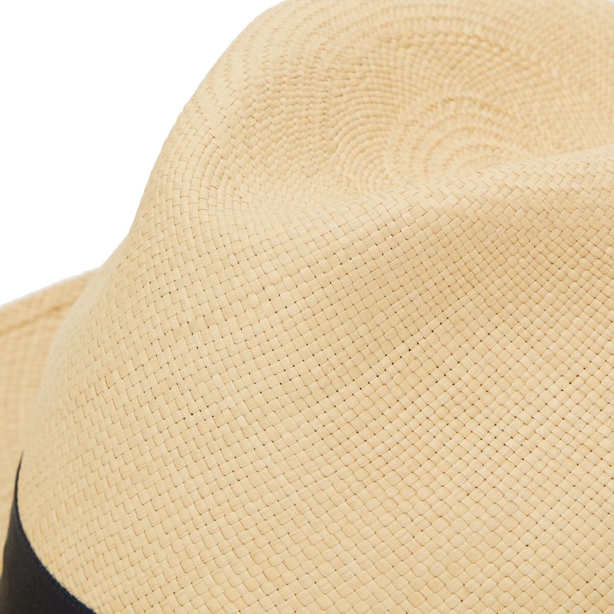 Classic Notting Hill Panama Hat with Navy band - Natural