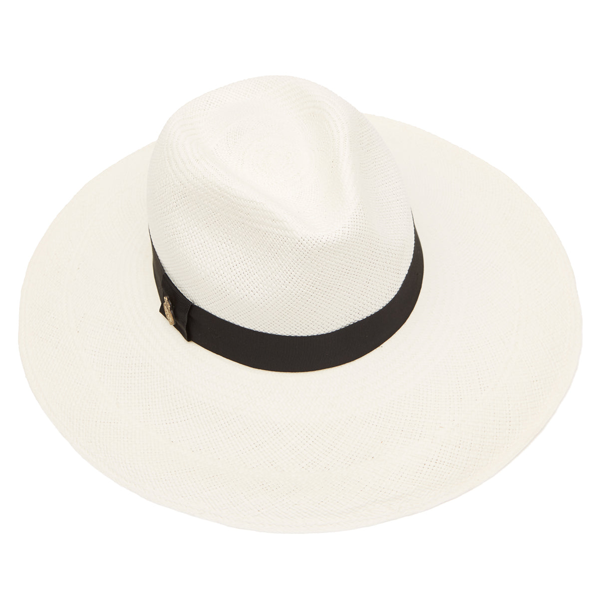 Jessica Wide Brim Panama Hat - With Black Band