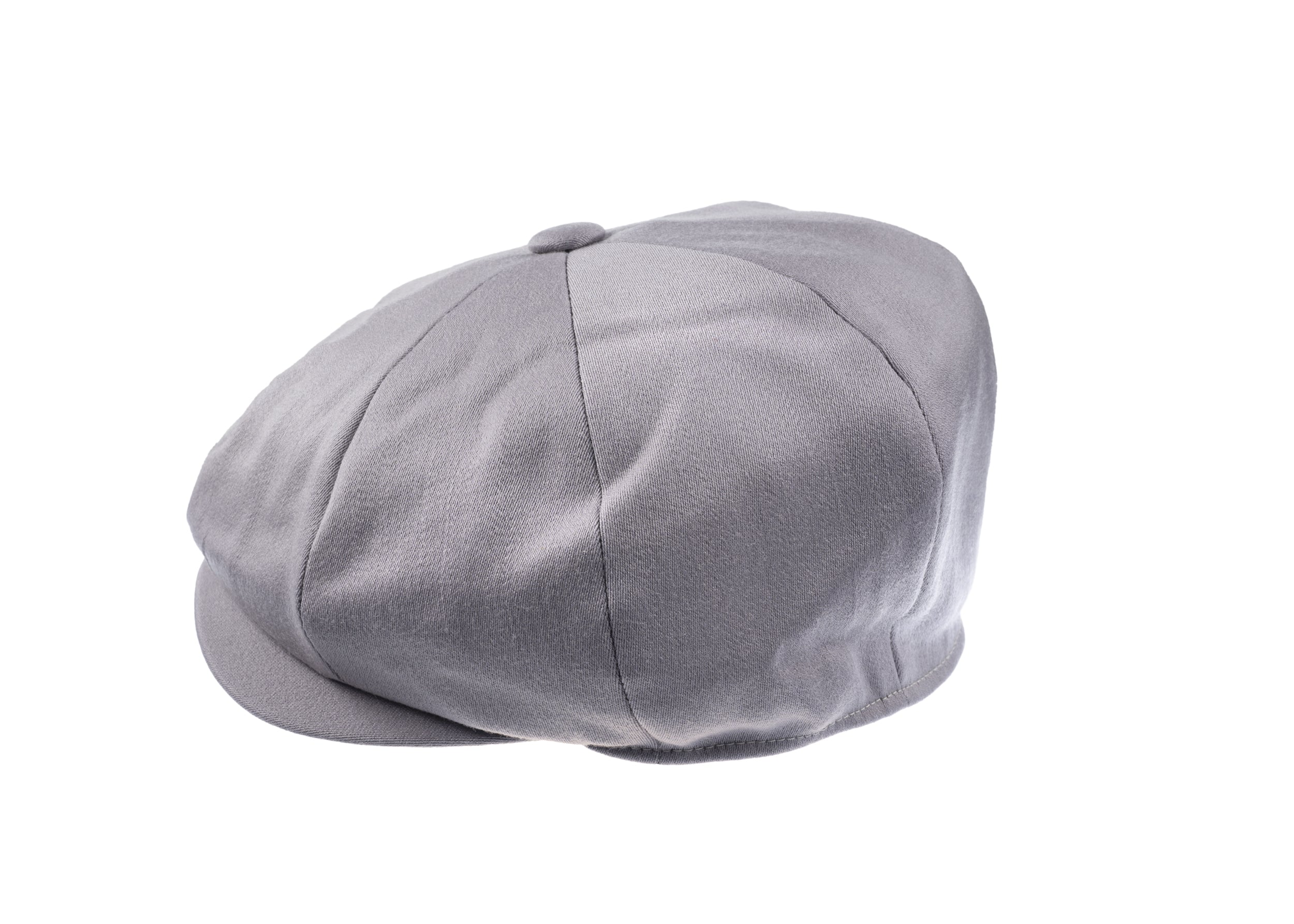 Ellis 8 piece baker boy cap in satin wool fabric in Amethyst