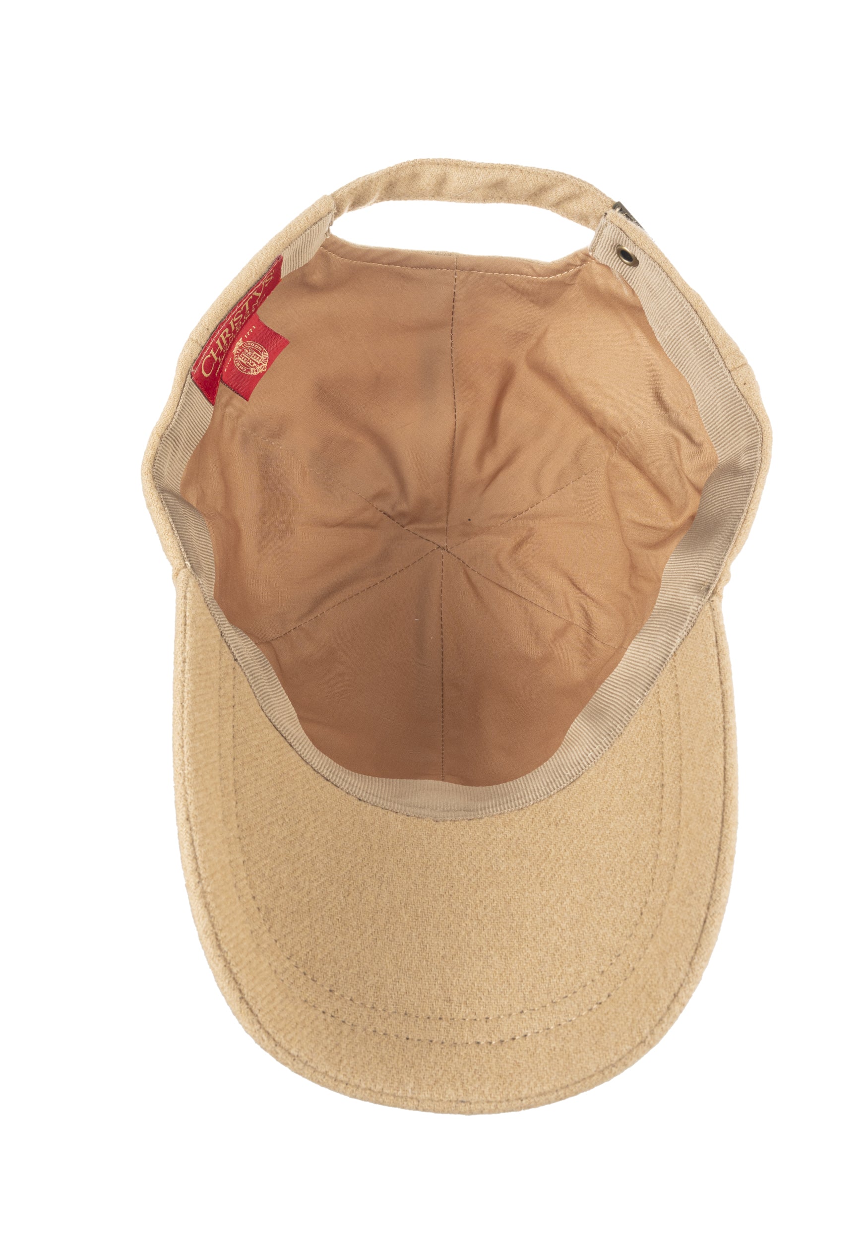 Josh baseball cap in cashmere/wool blend fabric in Camel
