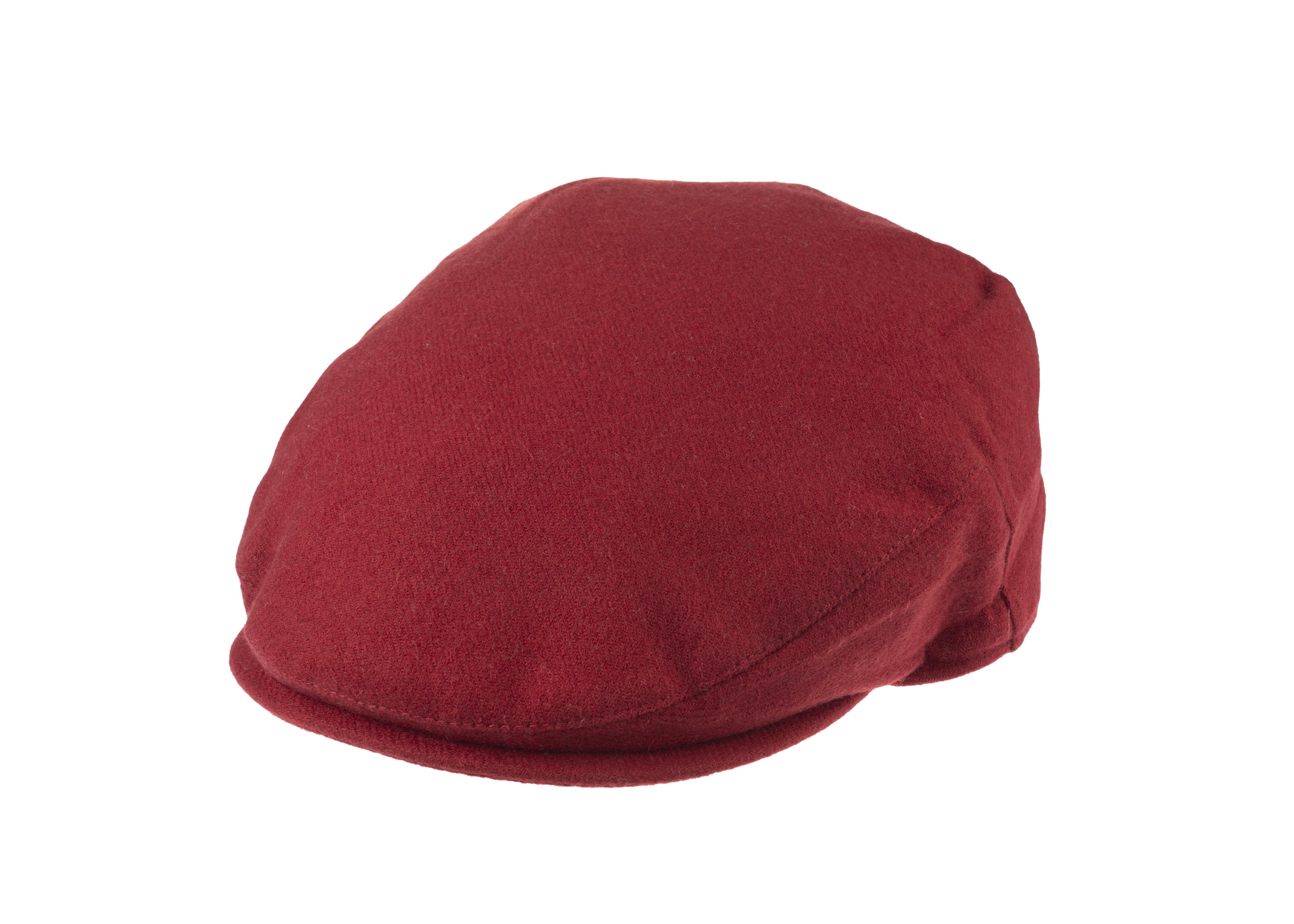 Josh balmoral flat cap in cashmere/wool blend fabric in Red