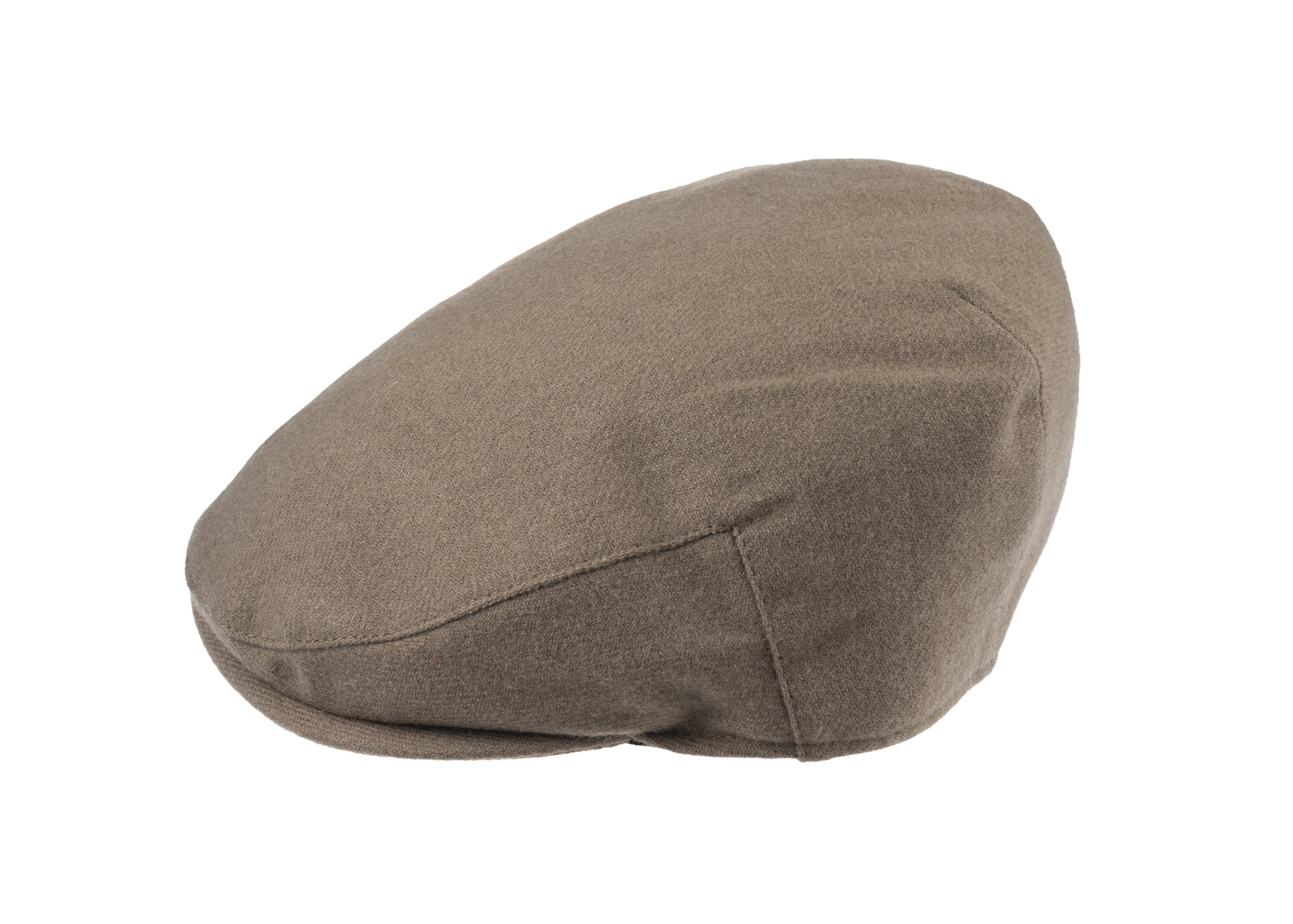 Josh balmoral flat cap in cashmere/wool blend fabric in Light Brown