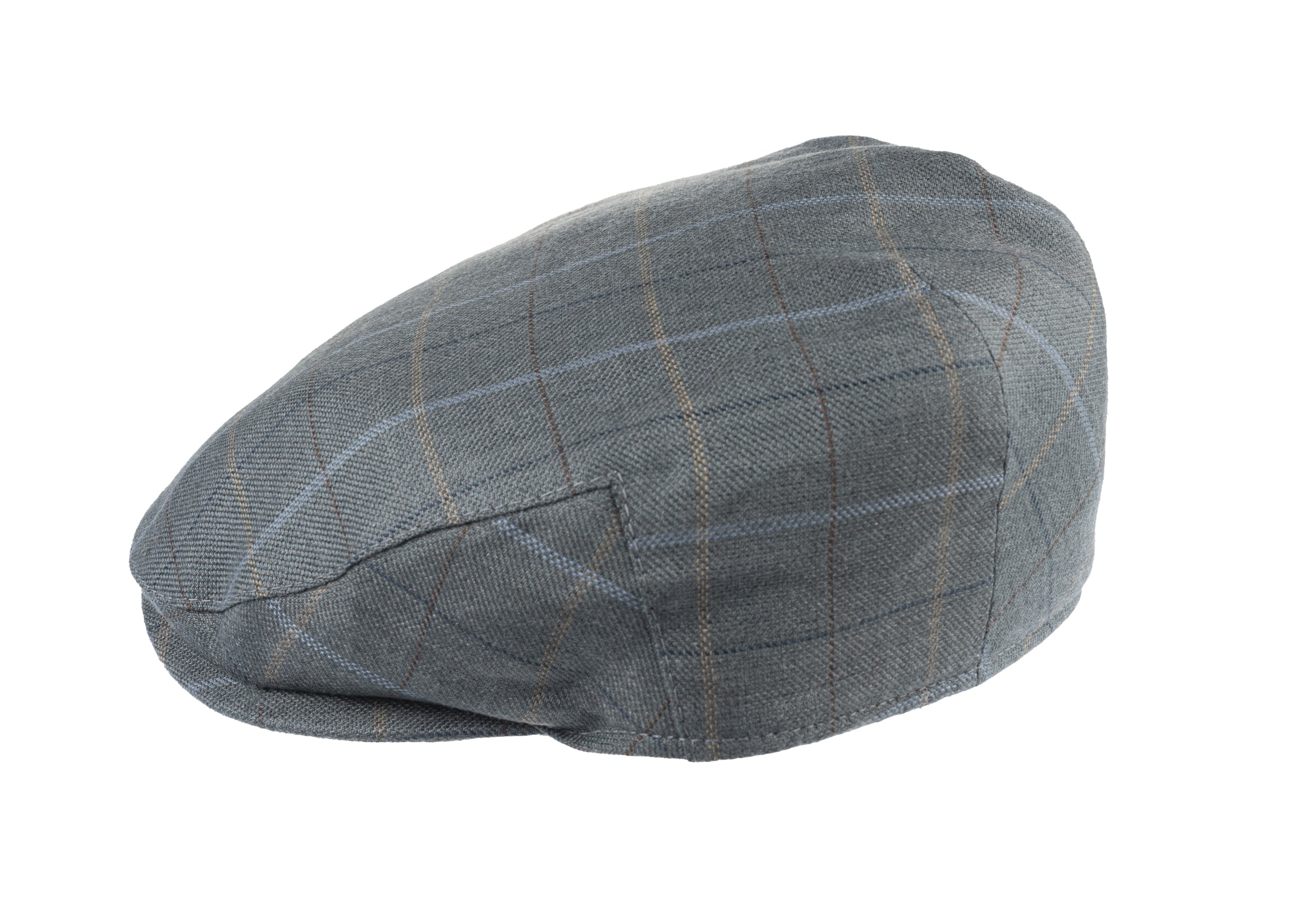 Balmoral flat cap in wool/linen fabric