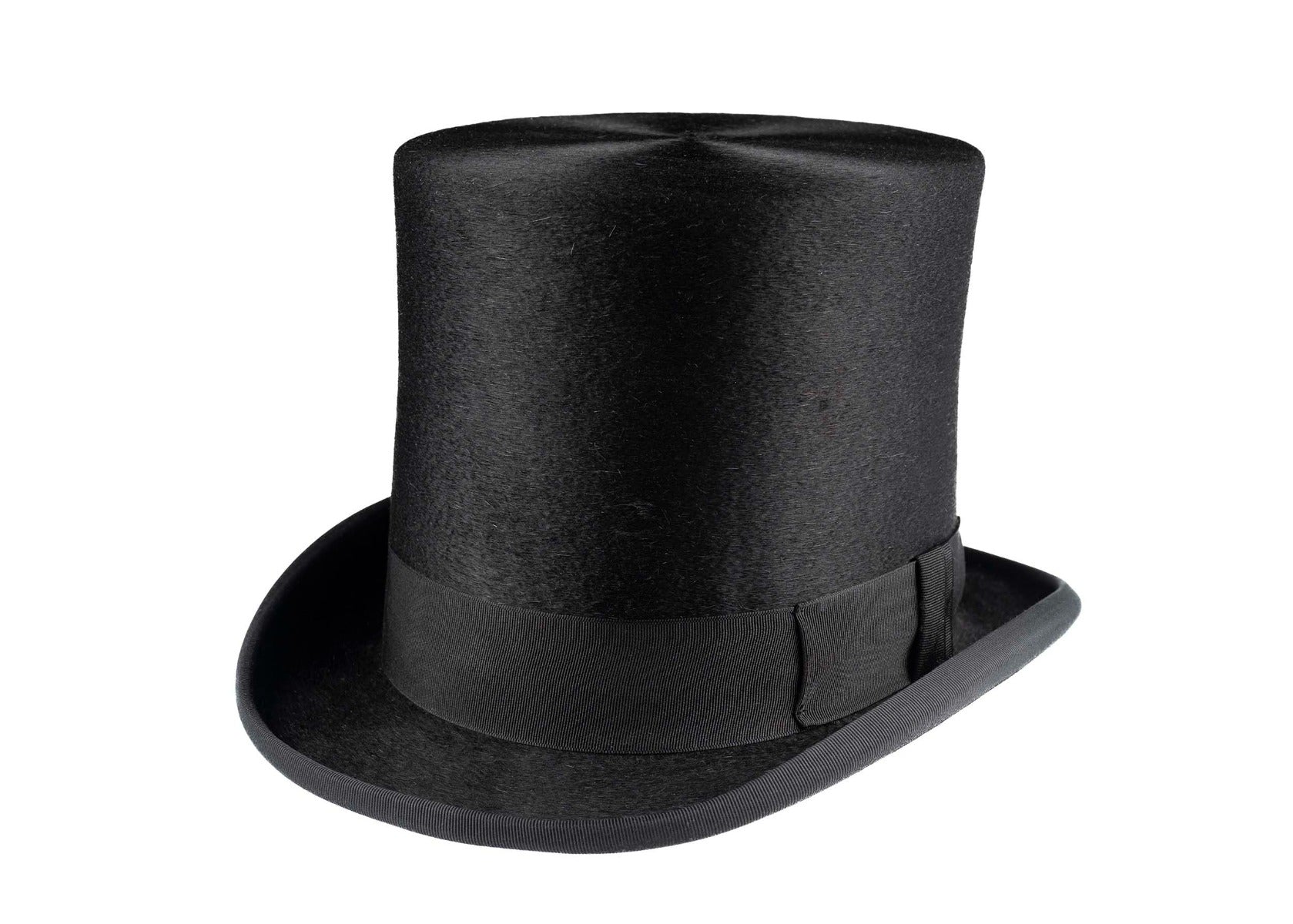 Luxury Black Fur Felt Melusine TALLER TOP HAT