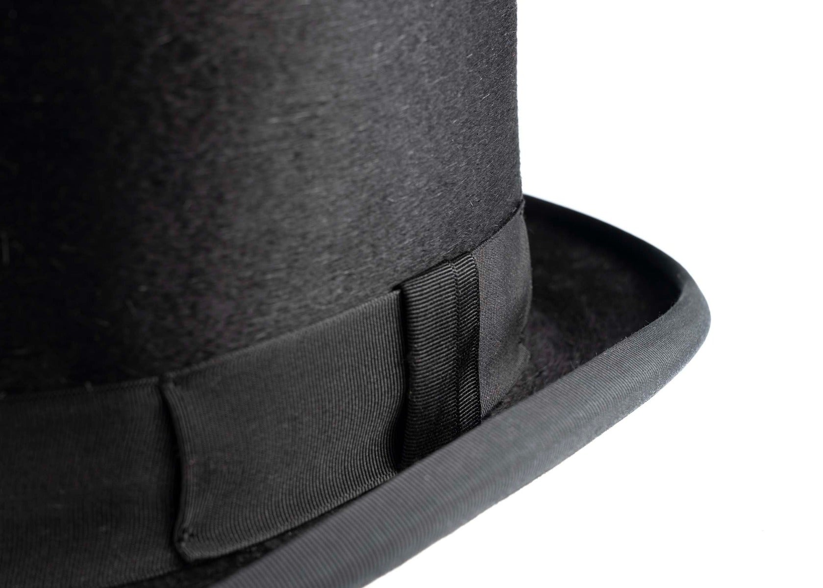 Luxury Black Fur Felt Melusine TALLER TOP HAT