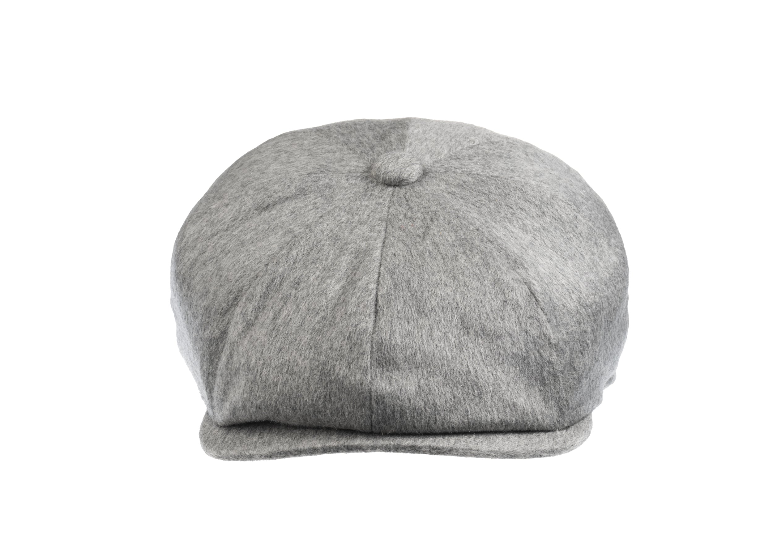 Christys' x Johnstons of Elgin Cashmere Made in England 8 piece Cap in Light Grey