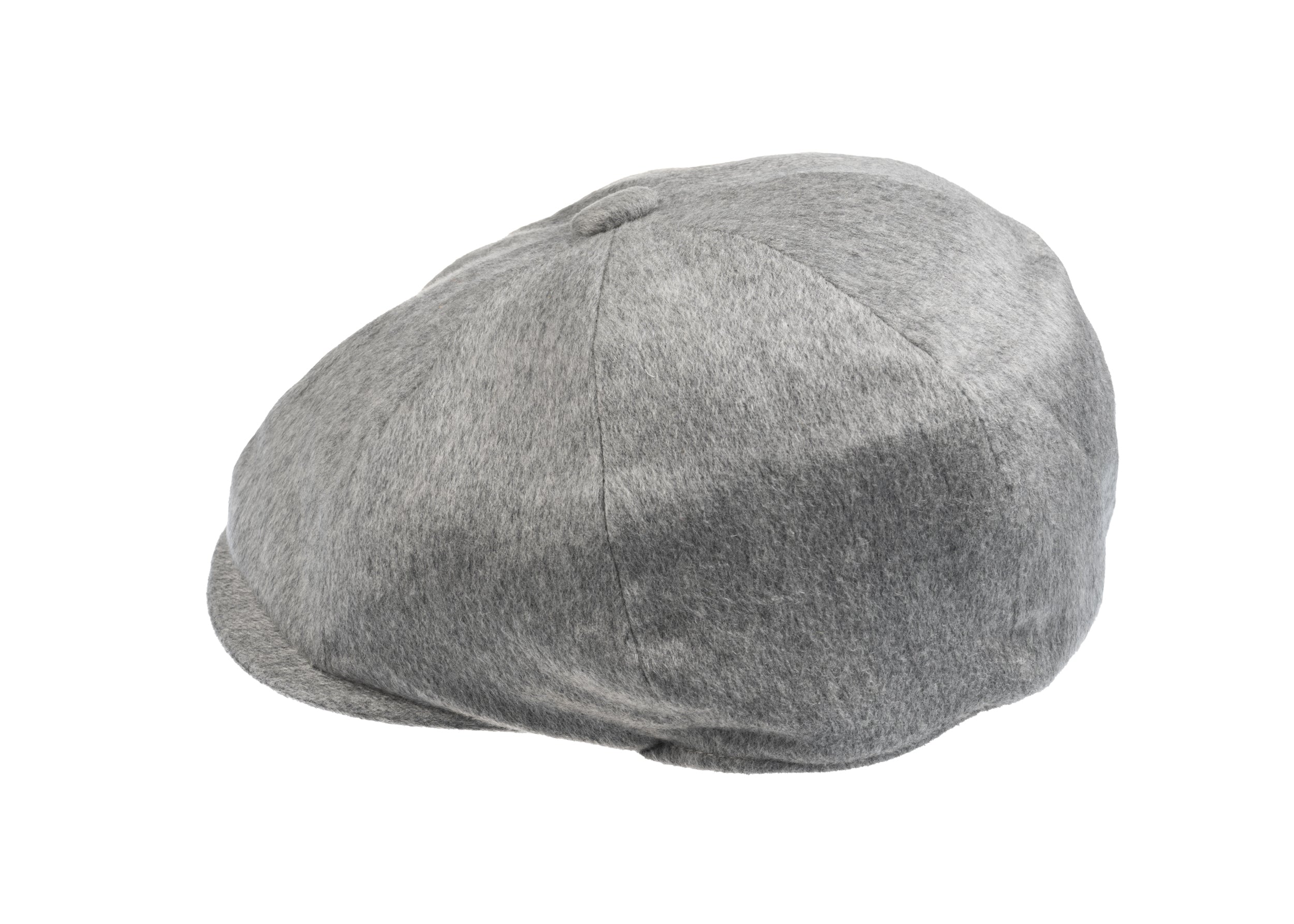 Christys' x Johnstons of Elgin Cashmere Made in England 8 piece Cap in Light Grey