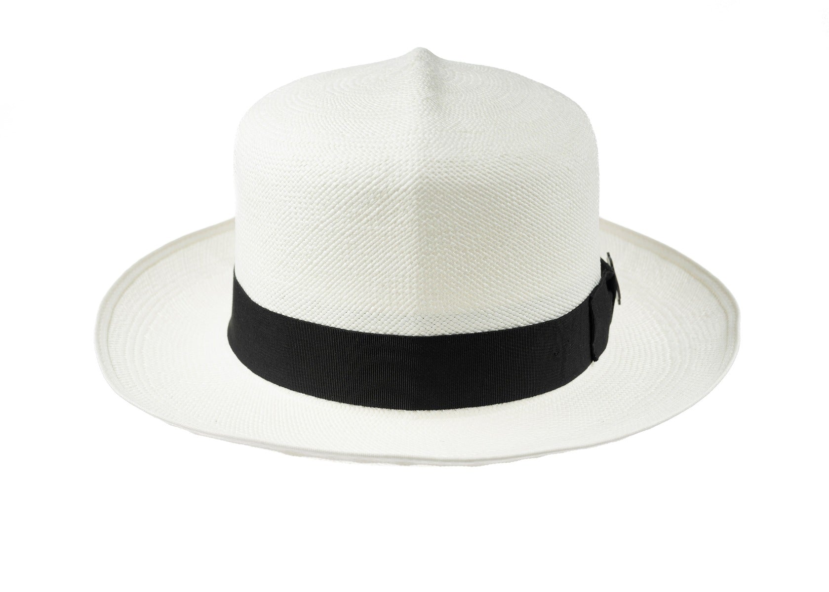 Superfine Folder Panama Hat With Black Band & Cream Binding
